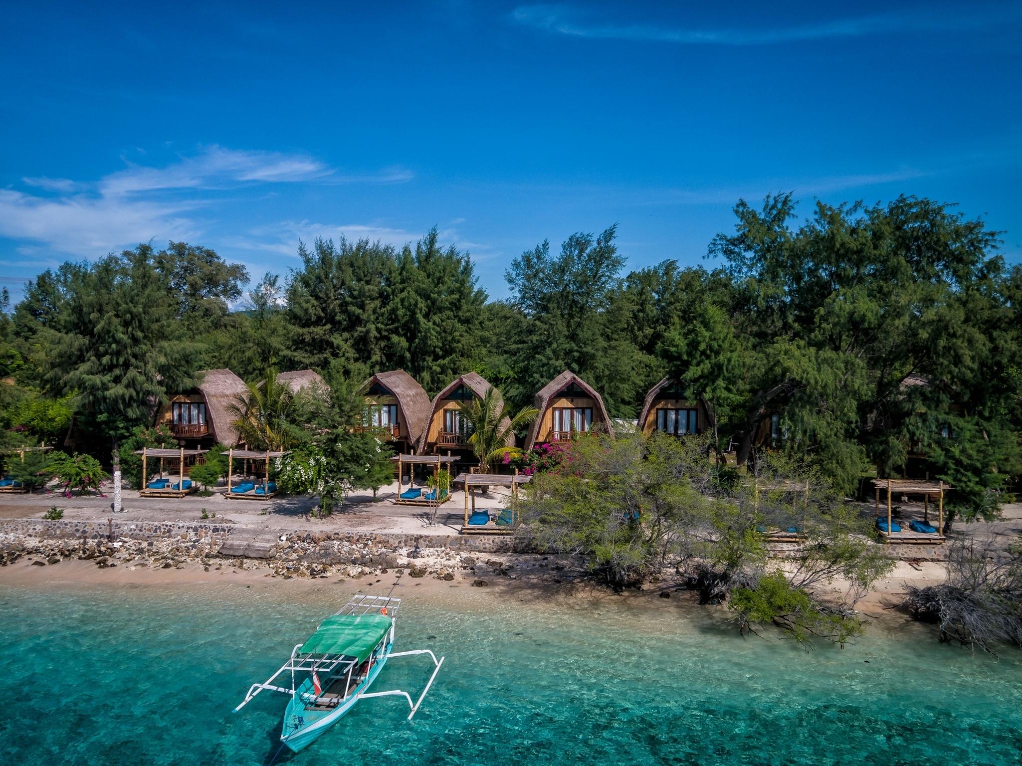 Karma Reef Otel Gili Trawangan Dış mekan fotoğraf