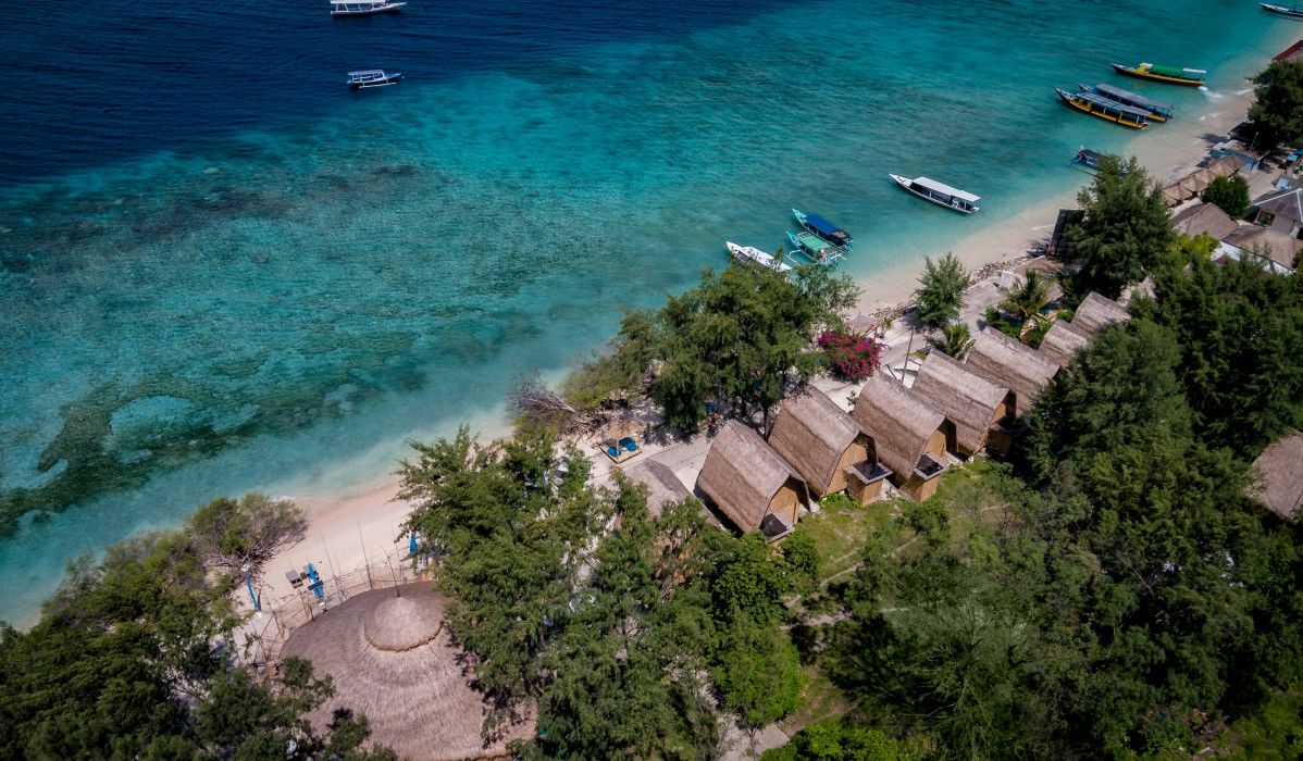 Karma Reef Otel Gili Trawangan Dış mekan fotoğraf